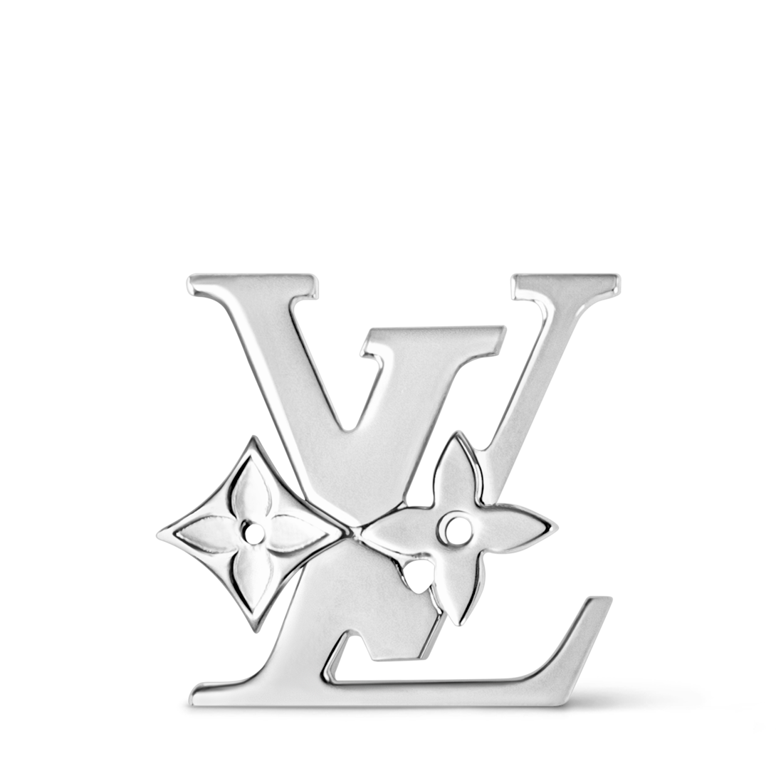 Monogram Row Brooch - Luxury All Fashion Jewelry - Fashion Jewelry
